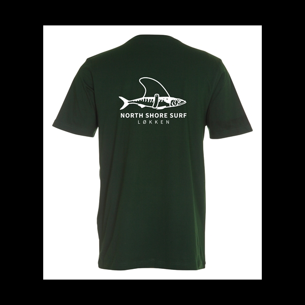 North Shore Surf - T-Shirt “Ny makrel” - Bottle Green